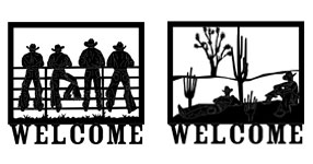 Cowboy Welcome Signs